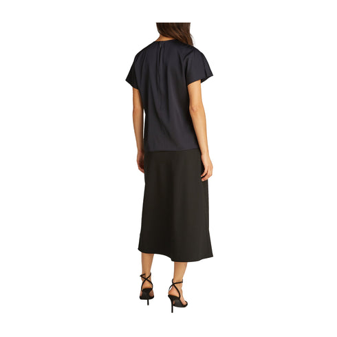 Calvin Klein T-shirt T-shirt Donna satinata a tinta unita 34 P25 - CALVIN KLEINK208191 - BEH - 34 - Francavilla Moda